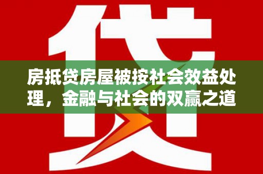 大城房抵贷房屋被按社会效益处理，金融与社会的双赢之道