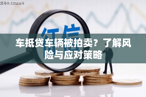 颍东车抵贷车辆被拍卖？了解风险与应对策略